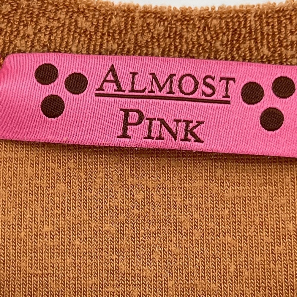 Almost Pink Terry Pullover Swimsuit Cover Size M - Picture 7 of 9